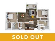 The Saladin | 2 bed / 2 bath