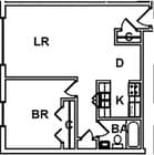 1BR/1BA