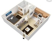 1BR/1BA