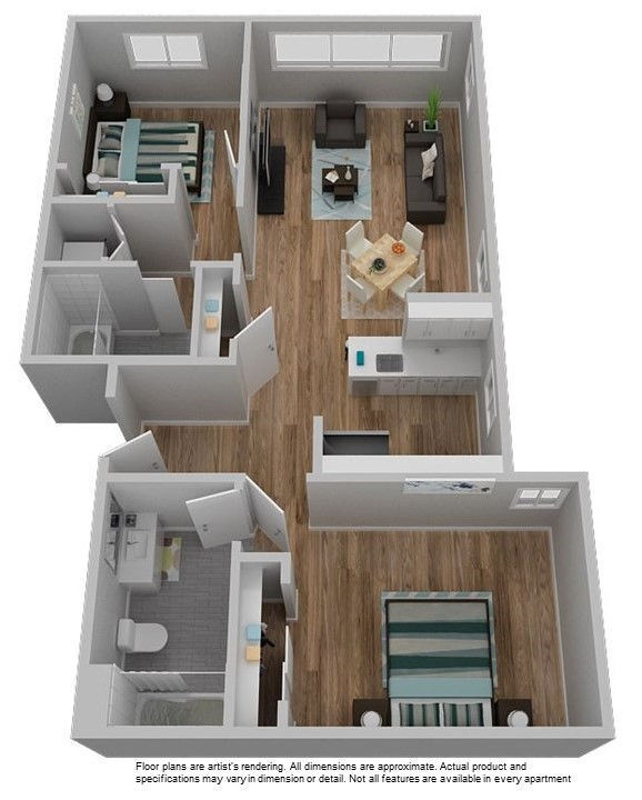 Floor Plan - D-2x2