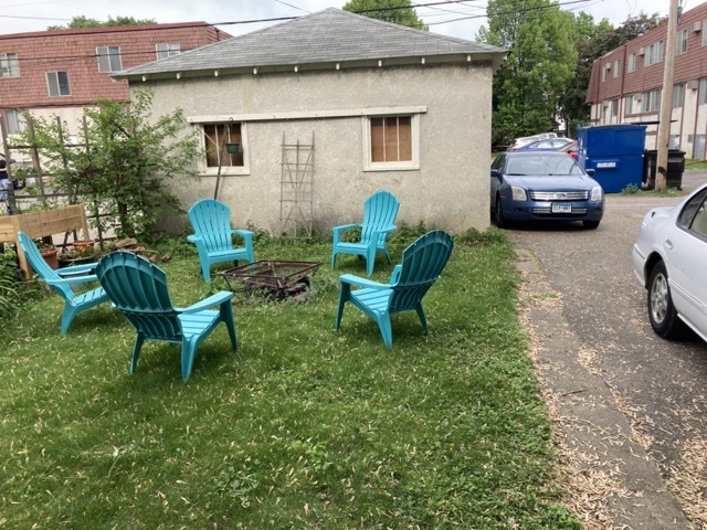 Backyard and parking lot - 2645 DuPont Ave S Apartments Unit 4
