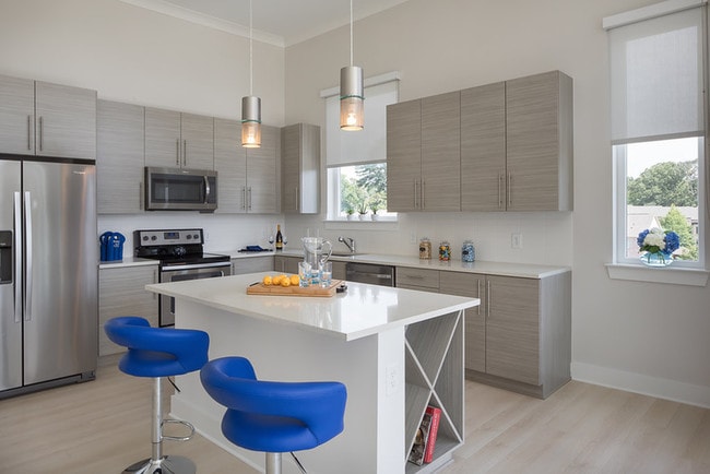 Elegant Euro-style kitchen cabinetry