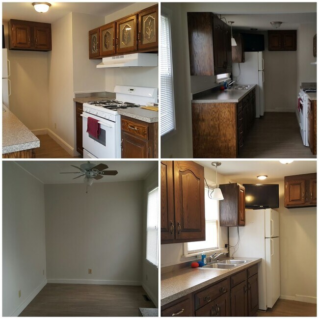 Galley kitchen and dining room - 412 Howland Ave Apartments Unit 1