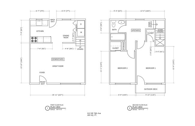 Photo - 2 bed/1bath townhouse with w/d in unit, on... Unidad 614