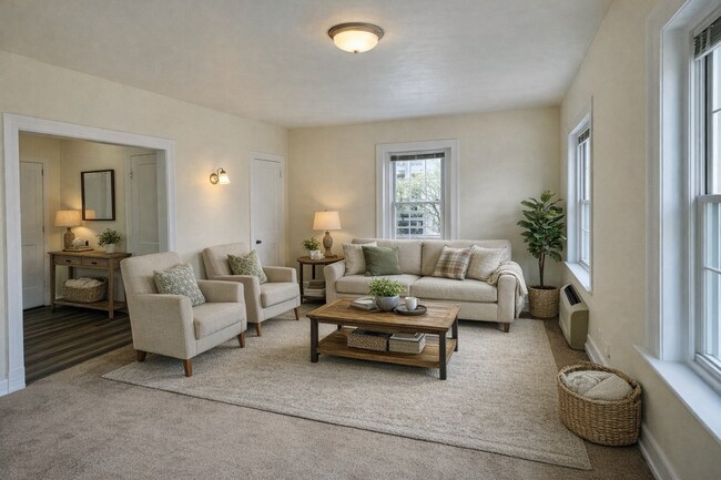 Staged Living Room - 7347 Wisconsin Ave Unidad 303