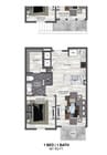 A3 floor plan The Braden on Fifth
