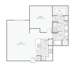 Mitchell | 1-Bedroom Floorplan