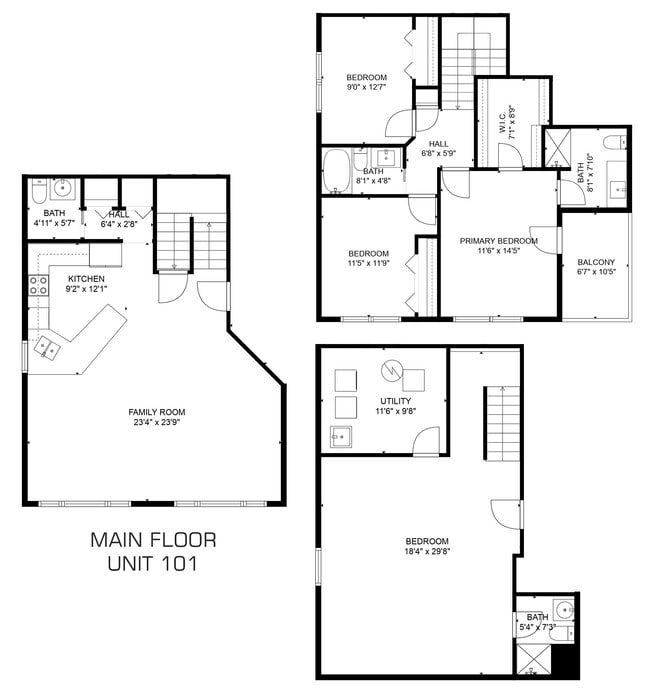 Floor Plan - 3514 Grand Ave S Apartments Unit 101
