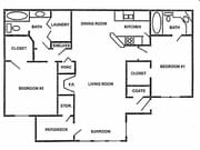 2BR/2BA