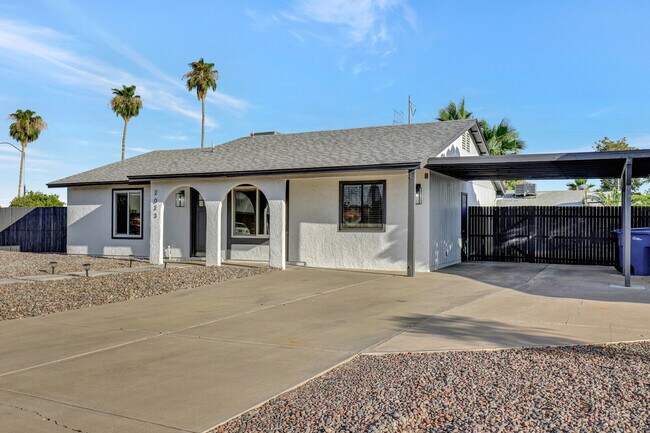 Front of Home with Covered Parking - 2023 W Posada Cir