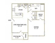 1BR/1BA