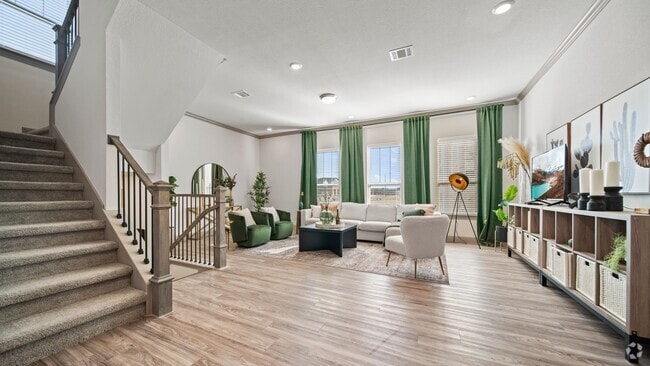 Model Home Living Room - The Summit Brownstones Rental