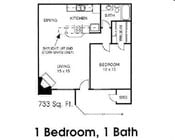 1BR/1BA