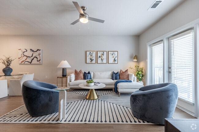 2BR, 2BA - 1,259SF - Living Room - Reunion Township Apartments at 109