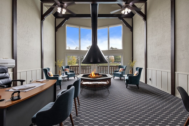 Community Clubhouse with Fireplace