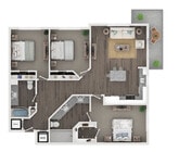 C1 floor plan Mira Crystal Lake