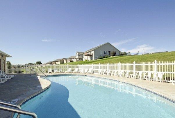 Heated outdoor pool