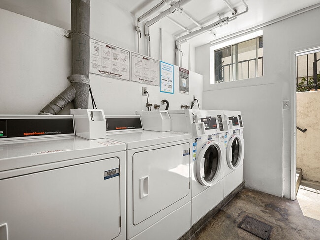 Clean and maintained laundry room at 1249 South Bundy.