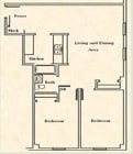 2BR/1BA