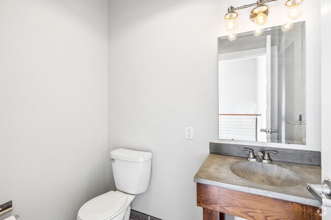 2BR, 1.5BA - 1,500SF - Half Bath