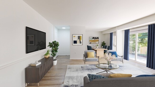 Distribución espaciosa con líneas limpias la vista - Alister Falls Church Apartamentos