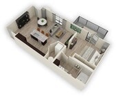 Sidney | Estudio/1 baño | 750-774 pies cuadrados