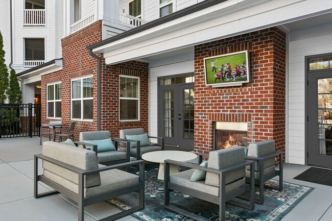 Entertain guests outside at the poolside lounge