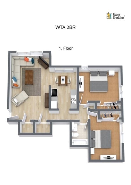 Two Bedroom - 110 Circle A Dr S
