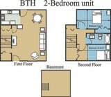 2 Bed TH Floor Plan