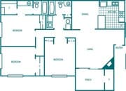 3BR/2BA