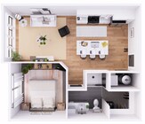 QT Tillmore-1B-2 630 - 3D Floorplan