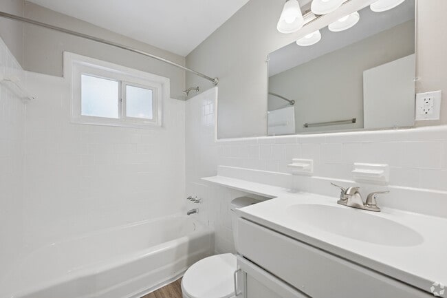 Transform your daily routine in the stylish bathroom at The Preserve On Conley Apartments. Modern finishes and ample space create a serene retreat. Don’t miss out—schedule a tour today to see your future home!