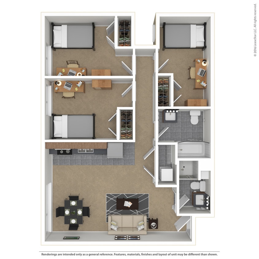 3 Bed, 2 Bath Classic - 3 Bed, 2 Bath Classic