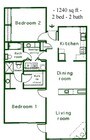 2BR/2BA