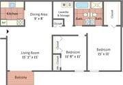 2BR/2BA
