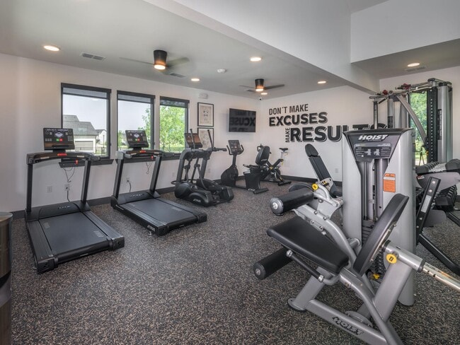 fitness center with ample machines for working out