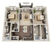 2 Bedroom | 2 Bath | 1106 SF