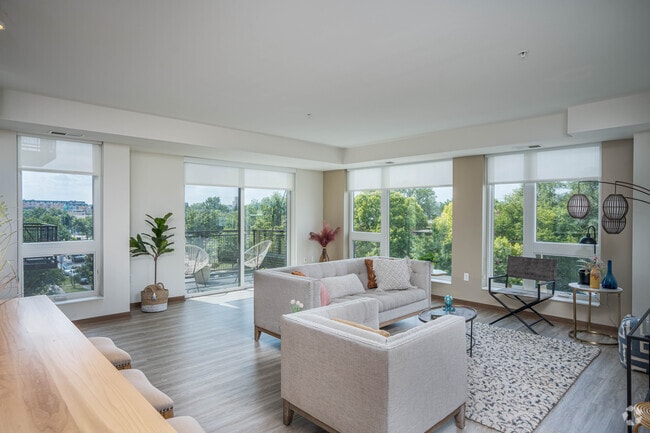 2BR,2BA - 1214SF - Living Room - Rex 26 Apartments