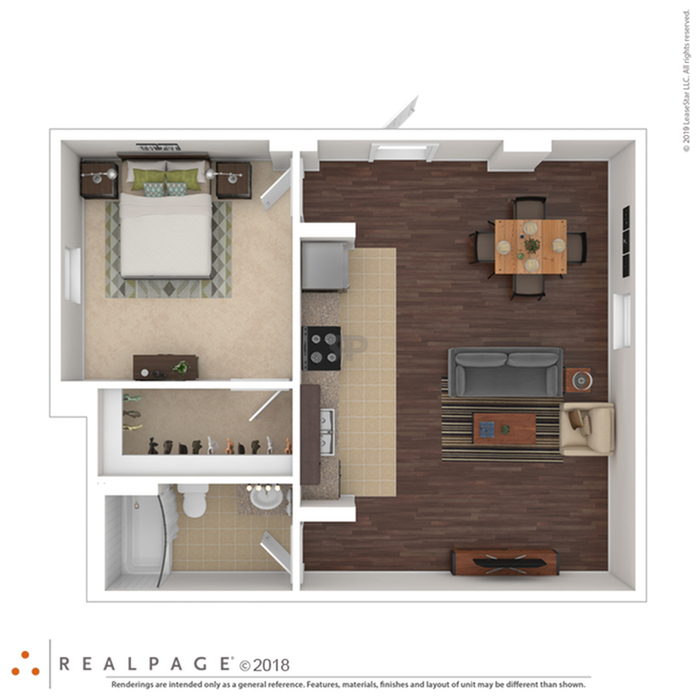 Phillips Luxury Apartments 1B1Ba 689 - 1Br1Bc