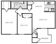2BR/1BA