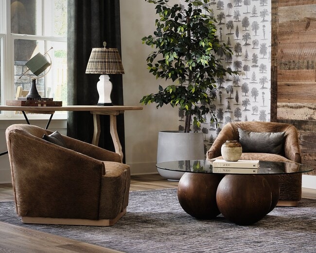 Refined clubhouse lounge blending style, comfort, and modern design.