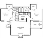 2 Bed | 2 Bath 907 sqft