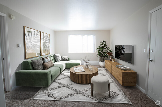 1BR, 1 BA - Living Room - Kipling Village Apartments