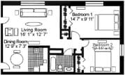 2BR/1BA