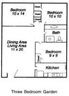 3BR/1BA