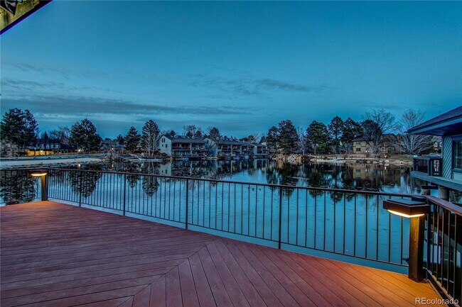 Back Deck Night View - 9866 E Maplewood Cir