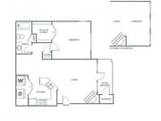One Bedroom One Bath (875 SF)