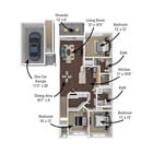 1,336 sq.ft- 3 Bed, 2 Bath