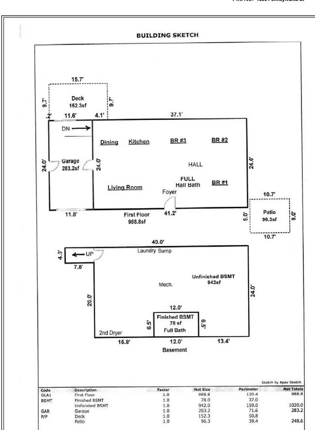 Floor Plan - 1300 Pennsylvania St