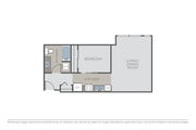 Plan 1E - Open One Bedroom